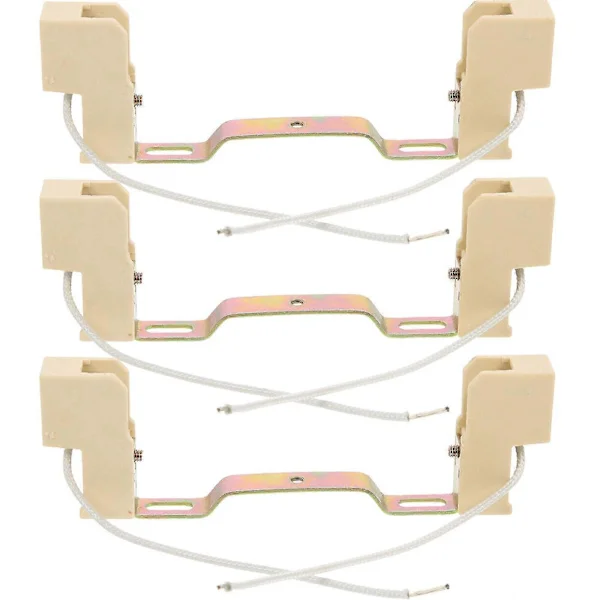 3 stk. dobbeltsidig lampeholder R7s lyssokkel 118 mm lyspæreholder med stativ