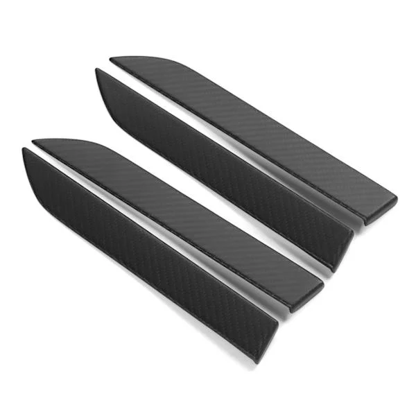 4 stk side dørhåndtak dekor tørr karbonfiberbeskyttelse Trimpassform for Tesla Model X 2016-2021 Matt karbonfiberstruktur
