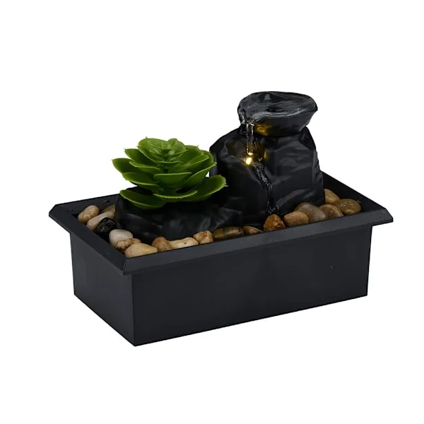 Arti Casa Fontän med LED & plastblomma