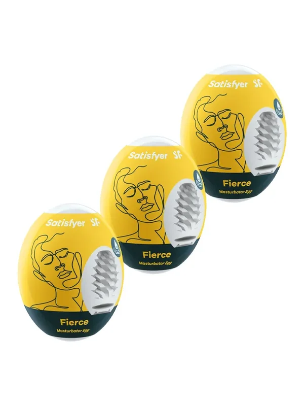 Satisfyer Masturbator Egg Fierce 3-pack Muna masturbaattori