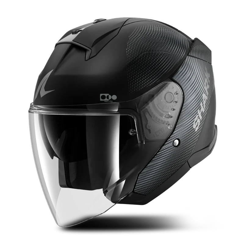 Casque Jet Shark Skwal Jet SP Lyne Noir/Anthracite L