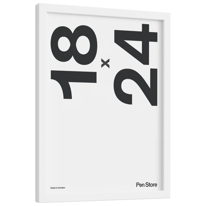 White Wooden Frame 18x24 cm