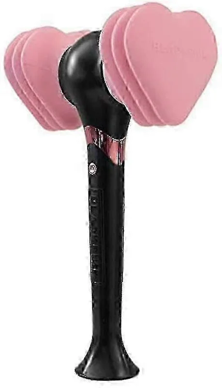 Blackpink Light Stick Heart-shaped Hammer, Kpop LED Concert Lamp, Fluorescent Light Stick Stage Light, Portable Fan Light Stick Gift for Concerts