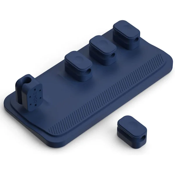 Kabelhåndtering, magnetisk kabelholder, flerbruks ledningsholder for skrivebord, 5 klips for Lightning-kabler, USB C-kabler