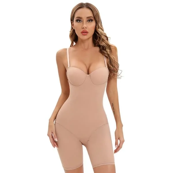Bodystocking Shapewear Slankende Undertøj NUDE XL