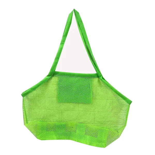 Strandleketøy Mesh Bag Kids Shell Collecting Bag Strand Sand Toy Bag(Blå)