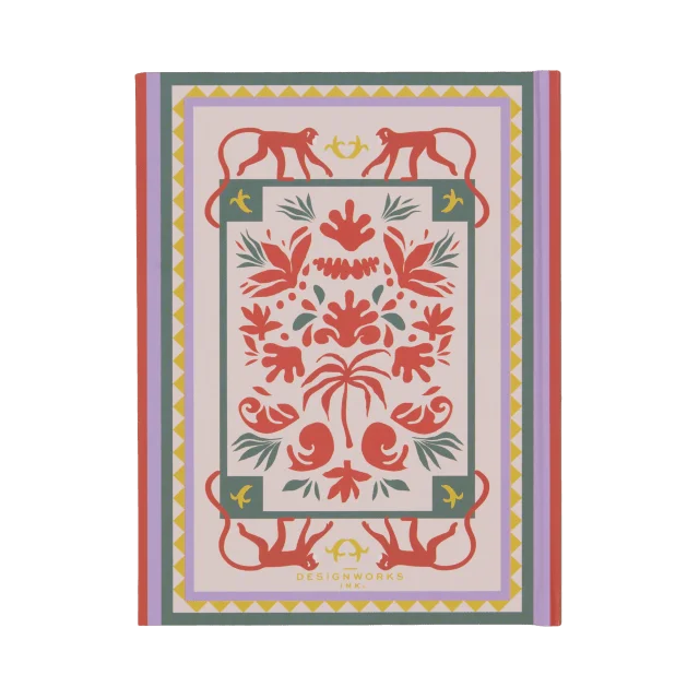DesignWorks Ink Skrivbok A5 Adopo - Monkey Kontor & papper Unisex ONESIZE