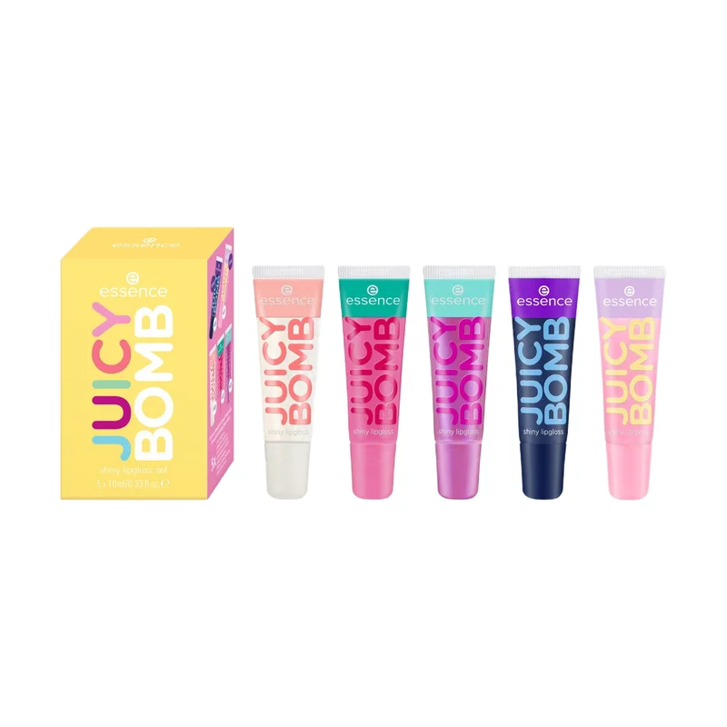 essence JUICY BOMB SHINY set lucidalabbra The Juicy Side Of Life 1pz - Cofanetto Make Up