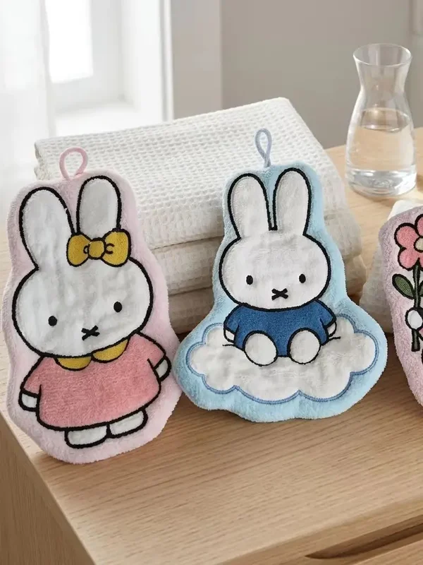 AliExpress - 1/3 Stück Niedliche Miffy Handtücher, Verdickte Toiletten- und Badezimmer-Cartoon-Tücher, Geschenk-Handtücher, Miffy-Accessoires