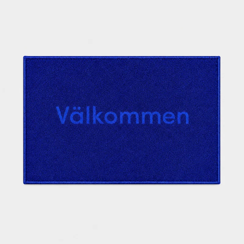 Tapis de bateau Bienvenue Navy Blue, rectangle, 60 x 40 cm
