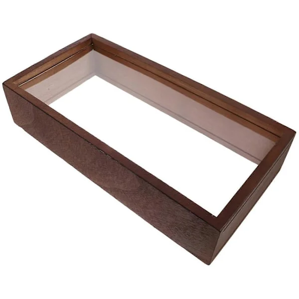 Shadow Box Picture Frame Shadow Boxes Display Case Frame-YuJia Dark Wood Color 26cmx13cmx5.5cm