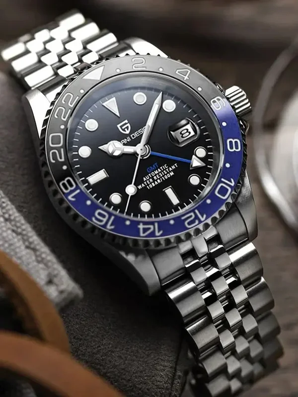 AliExpress - Pagani design PD-1662 luxus gmt männer mechanische armbanduhr saphirglas edelstahl 100m wasserdichte automatik uhren