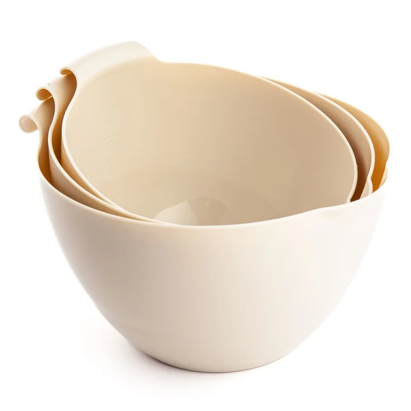 Mareld Skålesæt, bioplast, 3-pak - Beige | KitchenOne