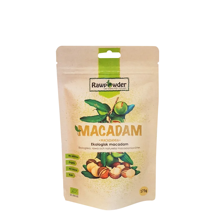 Rawpowder Økologiske Macadamianøtter 175 g