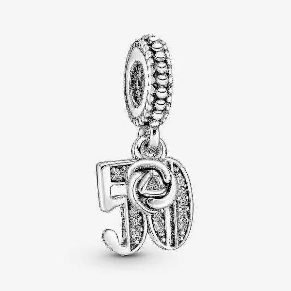 925 Sterling Sølv Charms Perler til Pandora Armbånd - 18 21 30mm Fejringsvedhæng - Smykker til Kvinder