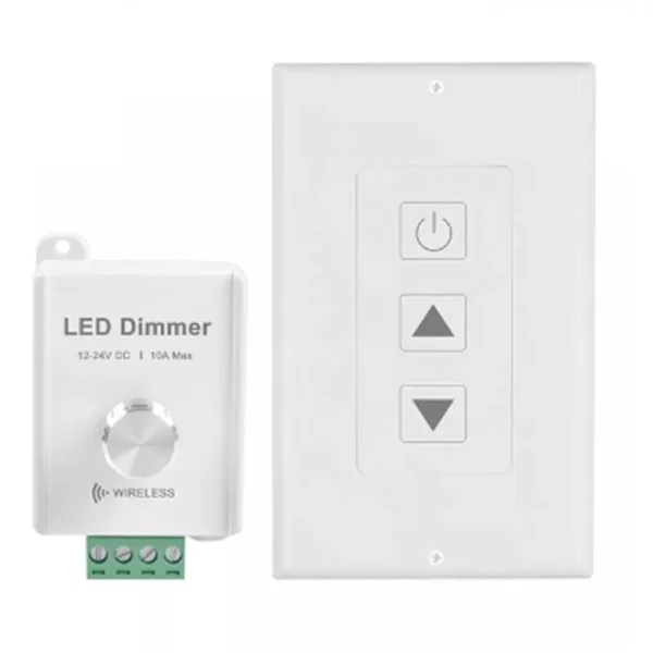 DC12V-24V 10A Wireless LED Strip Dimmer with Remote Control for Single Color LED Strip (U1)