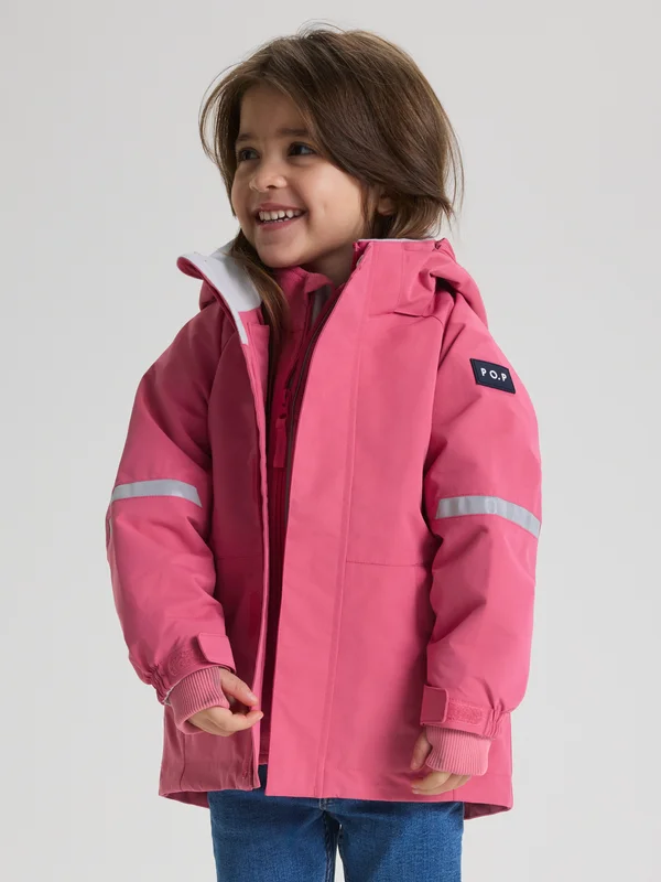 Polarn O. Pyret - Waterproof shell jacket STORMY - 86 - Childrenswear - pink