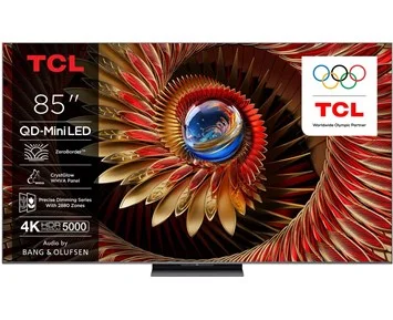 TCL-85C8K-TCL 85" C8K 4K QD-Mini LED Smart TV-Tv-75 tommer og større