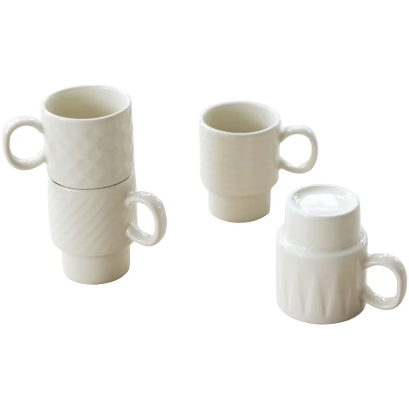 Sagaform Coffee & More espressokopper 4-pak, beige | KitchenOne