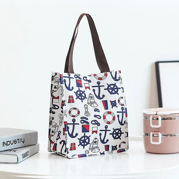 Lunch Bag Cool Bag Lunch Box Tote För Kvinnor Män Vuxna Barn (21*24*12.5cm)