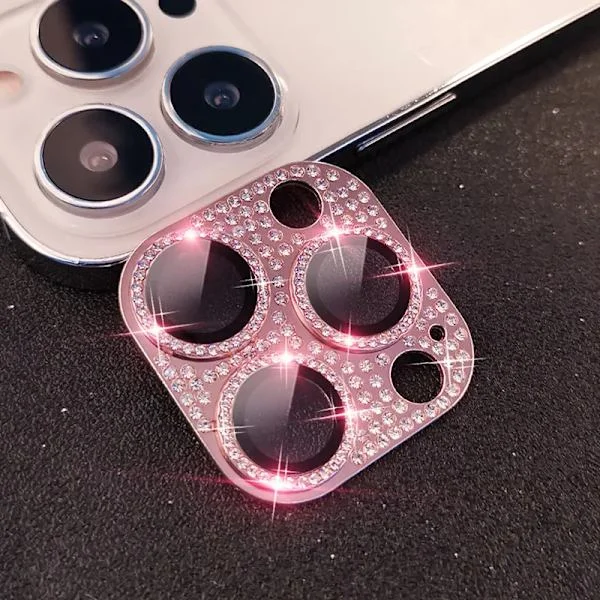 Diamantinfattad Integrerad Pansar Linsskyddsfilm iPhone15 ProMax Tillbehör Kameraskydd iphone15 Linsskydd iphone13 14Pro