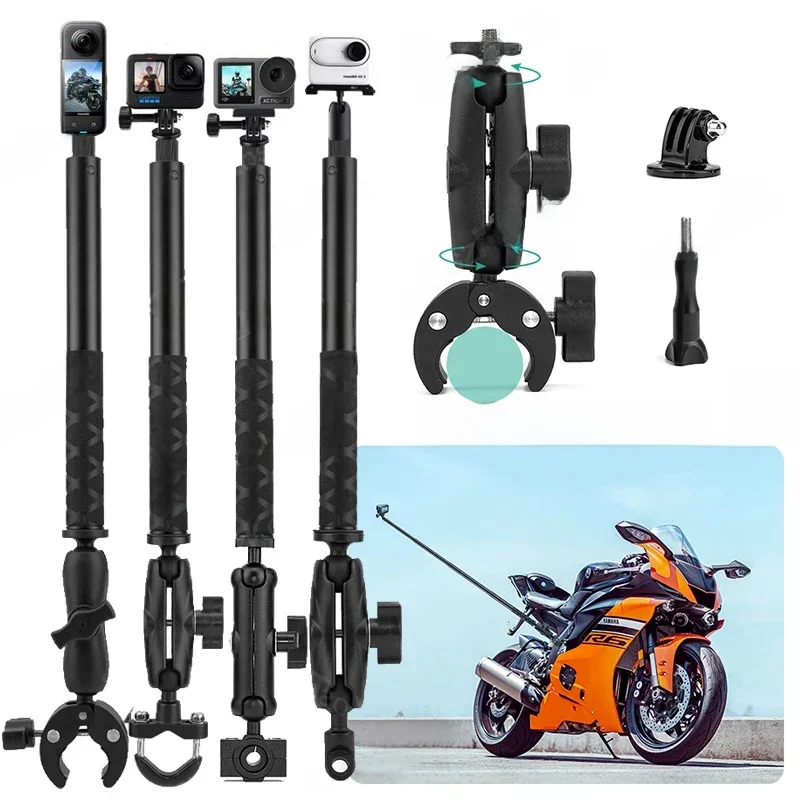 AliExpress - Motorrad Fahrrad Kamera Halter Lenker Halterung Fahrrad Halterung für GoPro 13 12 11 10 9 8 DJI Action 6 5 Pro NANO Insta360 X5 X4