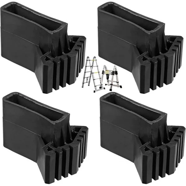 Ladder Foot Covers, Extension Feet, Non-Slip Rubber Pads, Universal Ladder Replacement Feet, Non-Slip Rubber (4 Pcs)-FX-