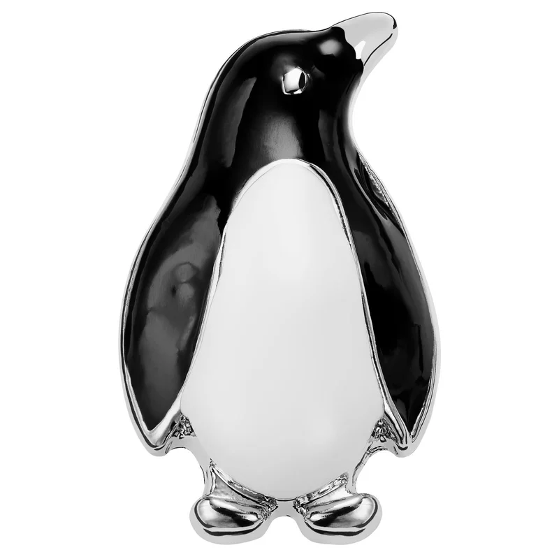 Zoikos | Black and White Penguin Lapel Pin for Men - Animal Lapel Pins