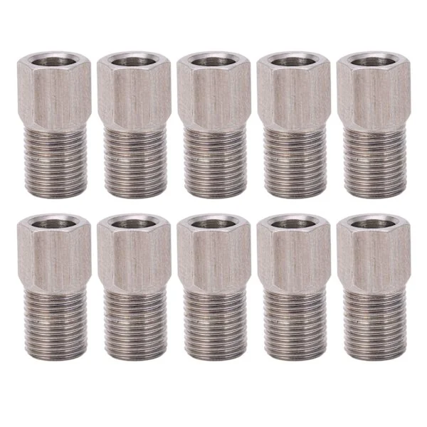 10 Pieces 8mm Bicycle Hydraulic Hose Screw Bolt Stainless Steel Hydraulic Brake Hose Compression Nut for Mountain Bike