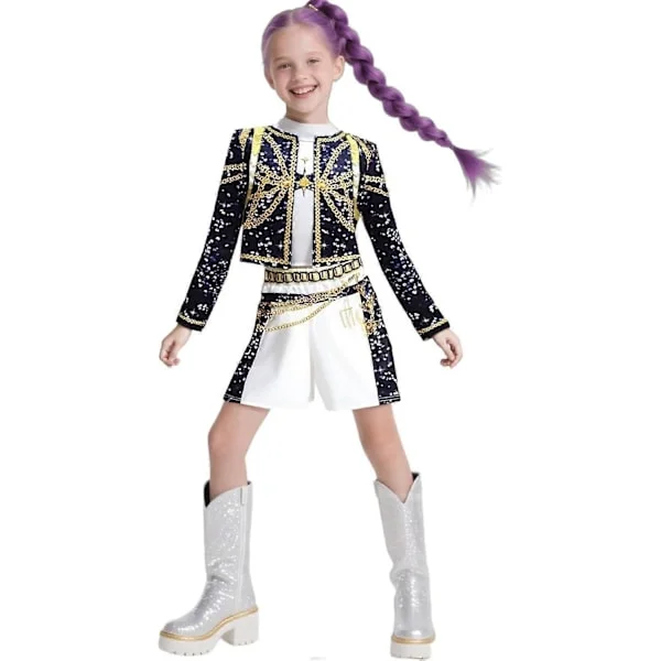REA Kpop Demonjägare Klänning för Flickor - Rumi Mira Zoey Fancy Klänningar för Barn A05