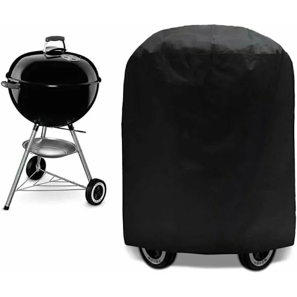 Grilltrekk BBQ Beskyttende presenning Grilltrekk Anti-UV/Anti-vann/Anti-fuktighet Vanntett Utendørs Grill Grill Svart for Weber, Holland, Triomphe-70 