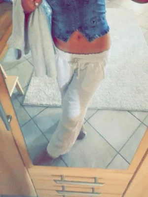 Vita Roxy linne byxor