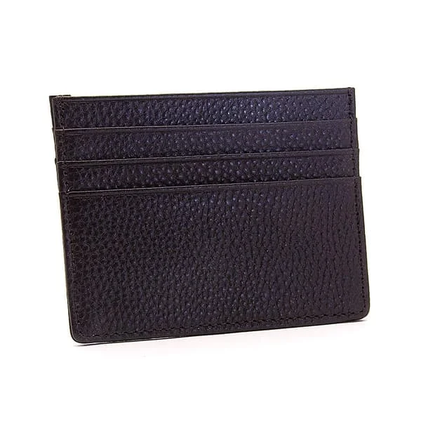 Card Holder Slim Classic Genuine Leather - Dark Brown