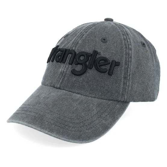 Wrangler - Grå unconstructed Caps - Washed Cap Grey Dad Cap @ Hatstore