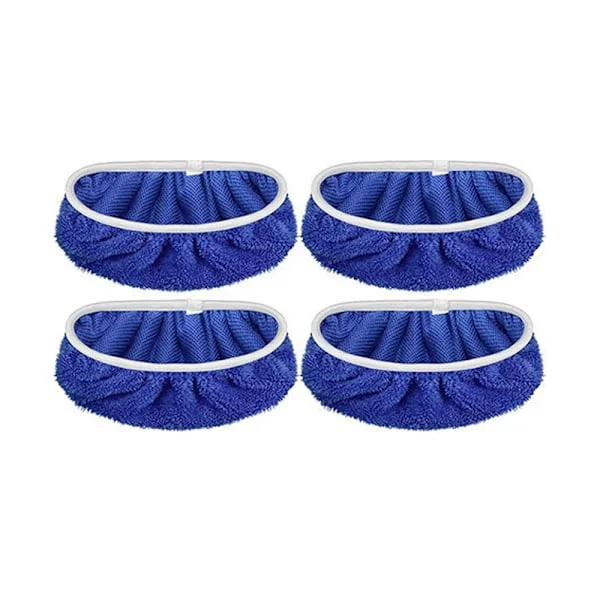 4 st Blå 25,4 * 11,5 cm Ersättningsdynor för Swiffer Sweeper Mopp, Dukar för Swiffer Golvmopp, Återanvändbara Överdrag