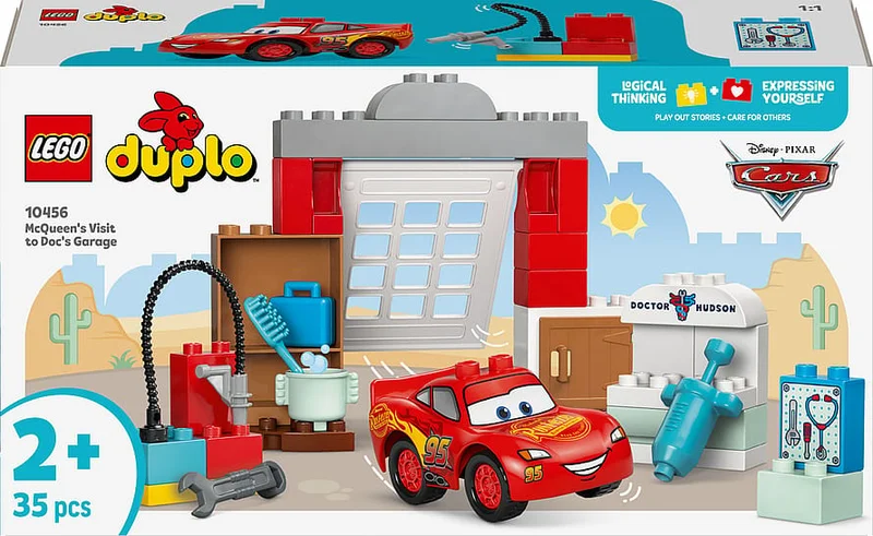 Lego Biler Lynet McQueens besøg i Docs værksted 10456, Børn & Forældre, Motorik & Bevægelse, Klodser Og Stabletårne