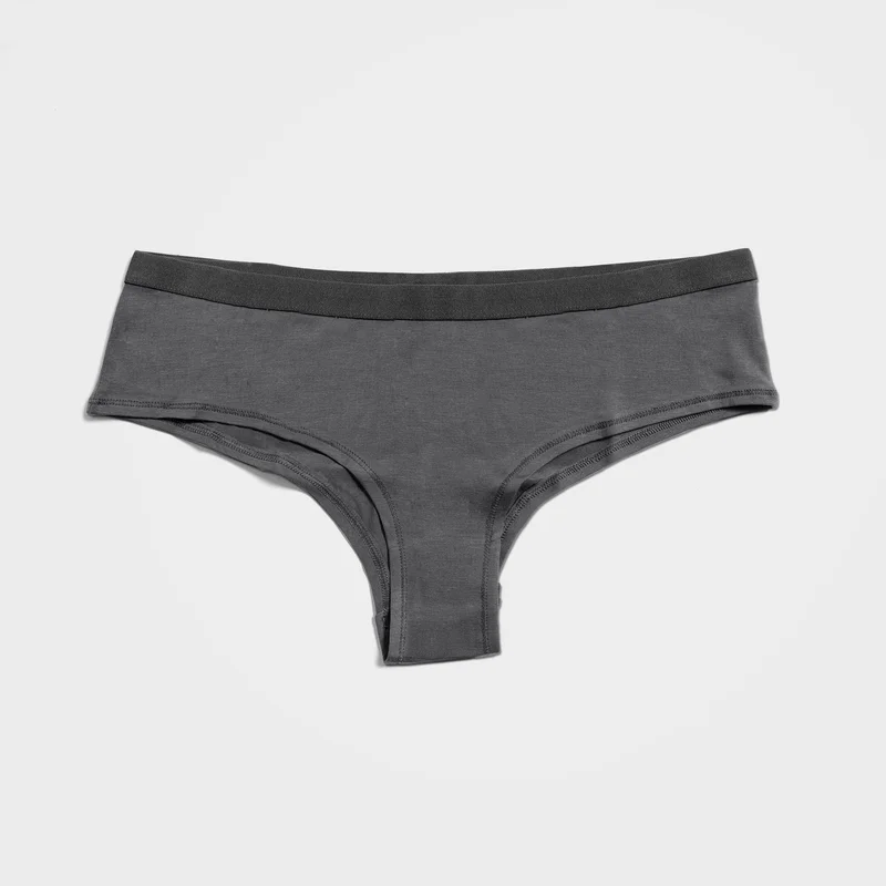Tencel Lyocell Hipster Underkläder För Kvinnor, 2-pack I Kolgrått, X-Small