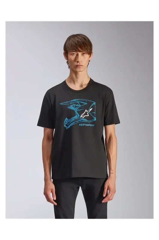 Alpinestars Crosshjälm CSF T-Shirt Svart/Blå S