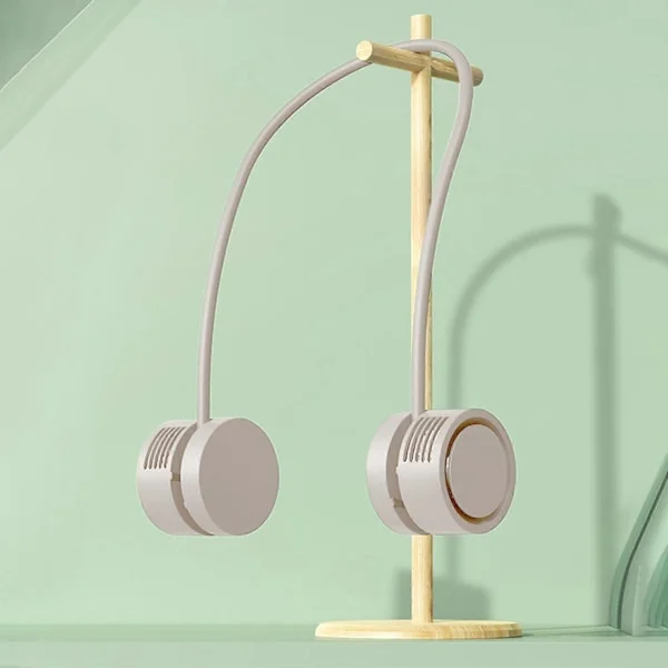 Mini Fläkt Halsfläktar, Hands Free Bladeless Fläkt, 1600mAh Fläkt, USB Vikbara Bladlösa Fläktar Aromfläkt (FMY)