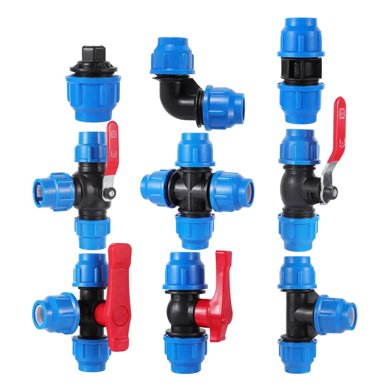 AliExpress - 1 pièce Raccord rapide en plastique PVC PE pour tube d'eau, 20/25/32/40/50mm, pour irrigation agricole