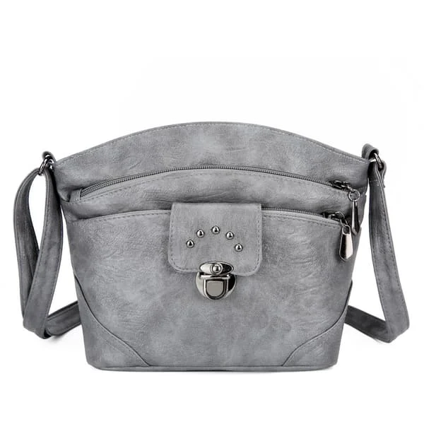 Kvinners crossbody-veske Multi Pocket skulderveske Svart Lett Vanntett Dame Tote Bag Mykt skinn Messenger Bag Rem Justerbar skulder(g