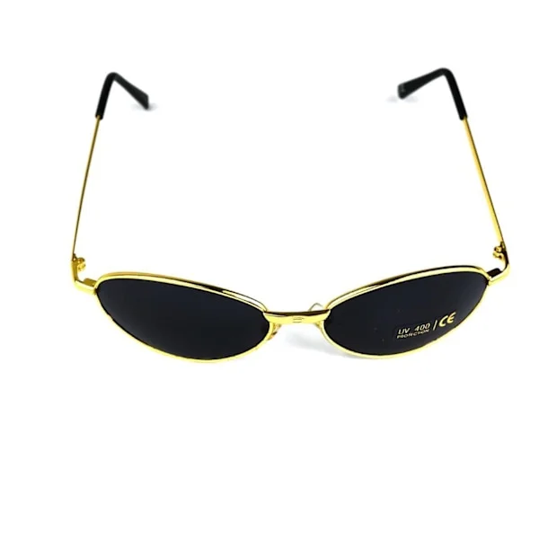 Sunglasses oval gold