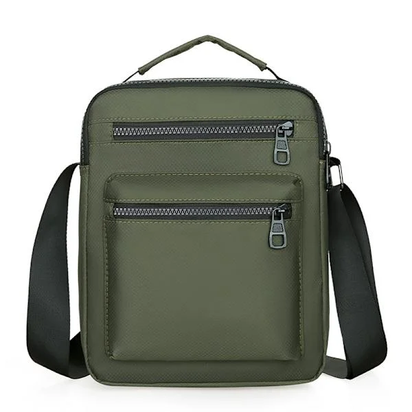 Man Bag (Grön) Liten Man Bag för Män Unisex Säkerhets Axelväska