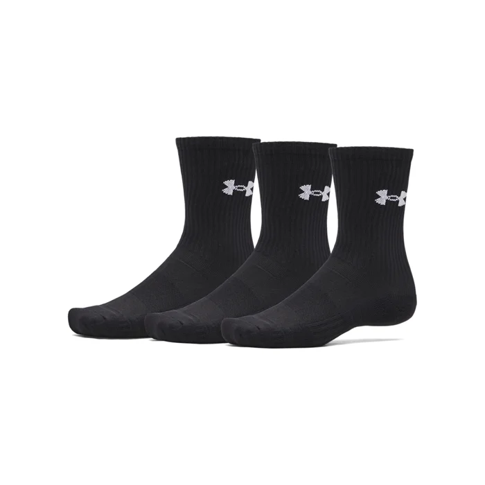 Under Armour Performance Crew Sukat Musta 3‐pakkaus