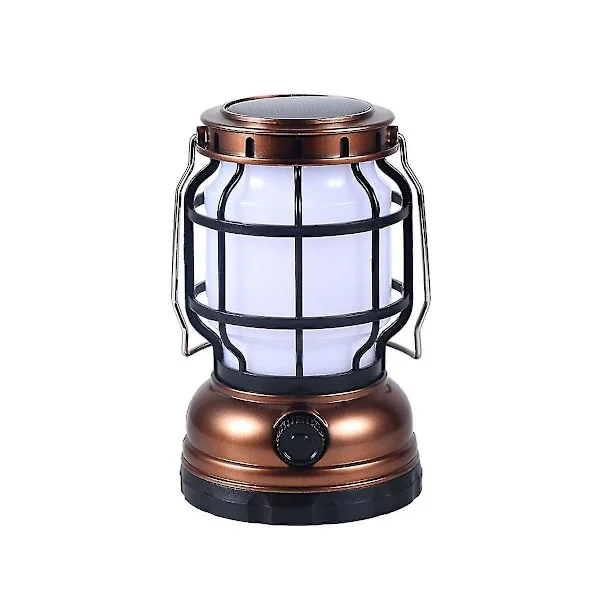 Hästlampa Led Solar Camping Lampa USB Uppladdningsbar Utomhus Camping Lampa Hushållsnöd Bärbar Lampa