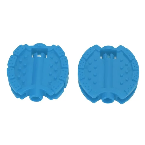 2 stk. Barnesykkelpedal Plast Trehjulssykkel Sykkelpedaler Barn Trille Front Hjul Fot Tilbehør Blå