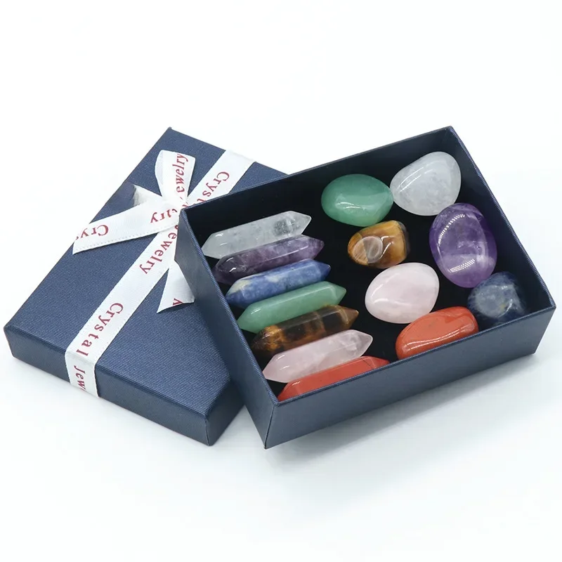AliExpress - Chakra naturel, pierre précieuse polie, cristal de roche, Double point, vernis minéral, méditation de guérison pour décor Feng Shui