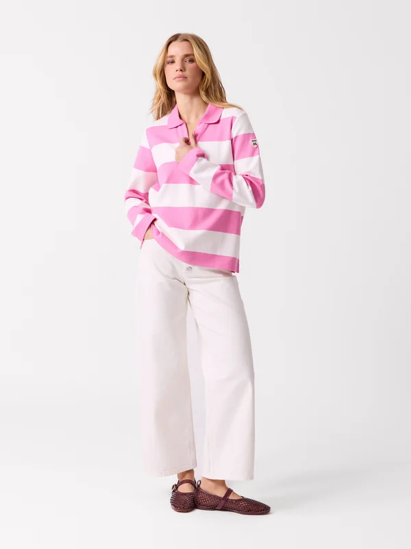 MATCH - Lya genser - Jean Paul - Str. L - Dame - Gensere & Cardigans - Lilla - 100% bomull