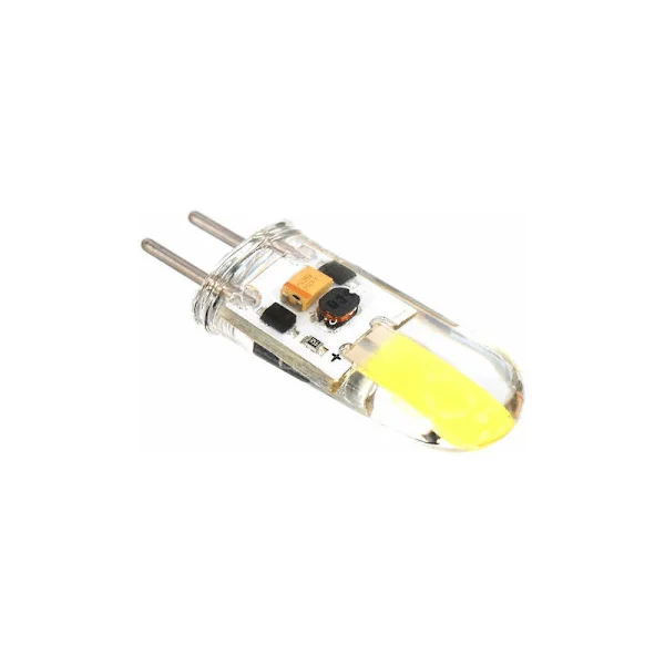 Dimbar Gy6.35 LED-lampe, silikon COB LED-lampe 12V DC, 3W, hvit