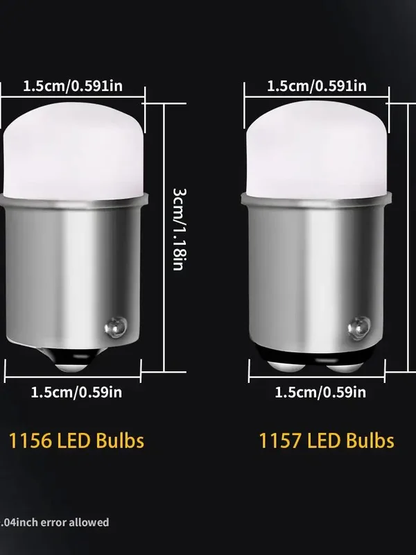 AliExpress - 2 stücke 1156 BA15S P21W 1157 BAY15D P21 5W Led Auto Signal Lampe Tagfahrlicht 12V auto Auto Nebel Lampe Weiß Rot Gelb
